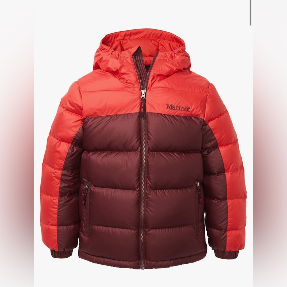 Marmot Kids Puffer Jacket - Red and Maroon